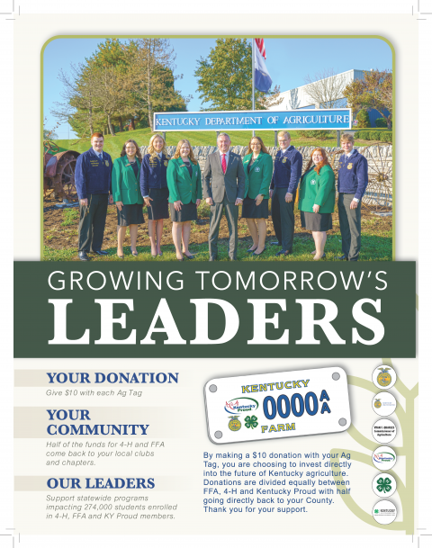 Support Kentucky 4-H by Ag Tag Renewals in March